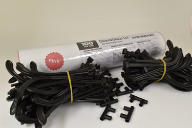 Pink Glow Stick Eye Glasses Bracelets Bulk Pack- 50 Pairs